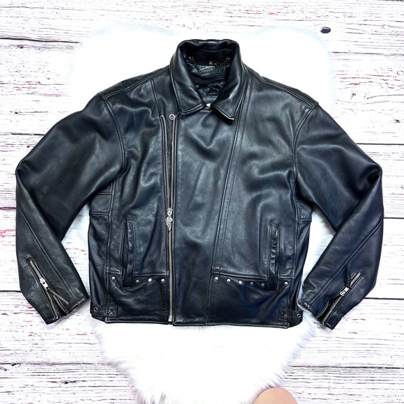 🚫SOLD!! NWOT |•HARLEY-DAVIDSON•| MEN’S PREMIUM BLACK LEATHER HARLEY-DAVIDSON - Picture 6 of 15